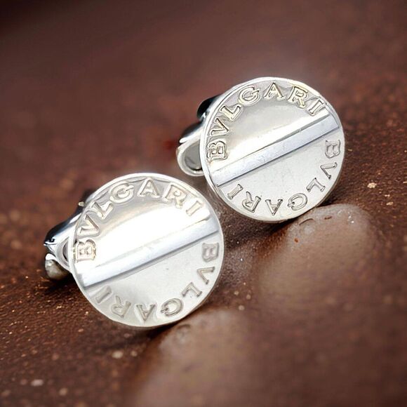 Bvlgari Estate Sterling Silver Cufflinks 16.24 Grams B17 - Picture 1 of 7